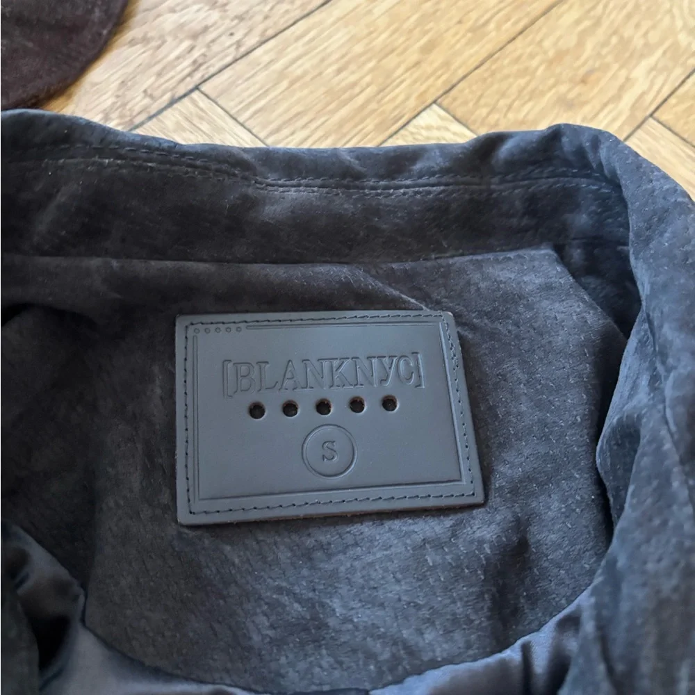 Blank NYC Dark Brown Suede Biker Jacket - Picture 3 of 4